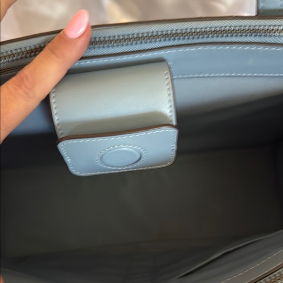 🦋Coach Blue Croc-Embossed Tote Bag🦋 - Picture 7 of 9